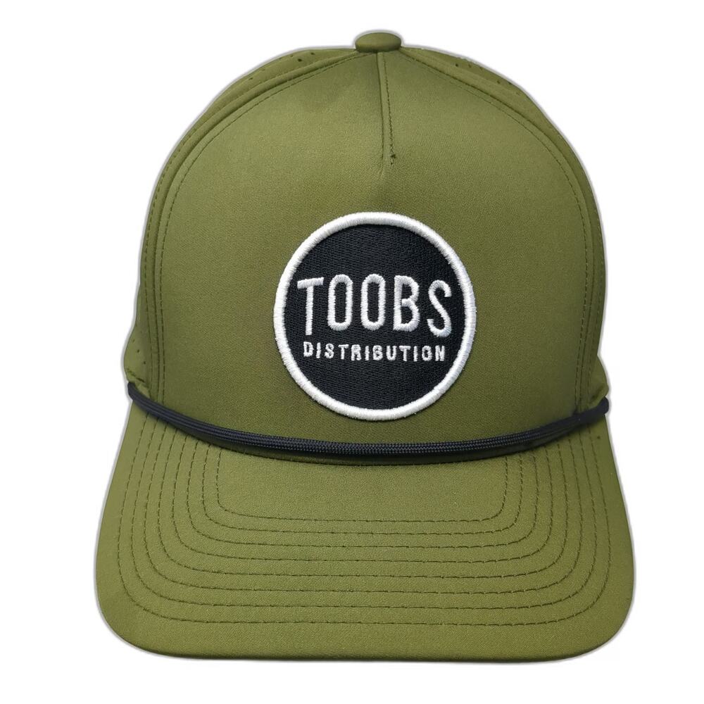 Pacific Headwear Trucker Hat Green One Size Toobs Distribution Perforated Rope